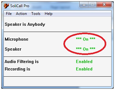 Microphone turns ON Microphone turns ON